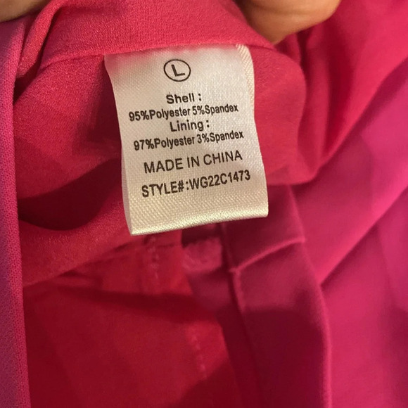 NovaLuxe Penelope Embellished Mini Dress - Hot Pink size L - Picture 9 of 10